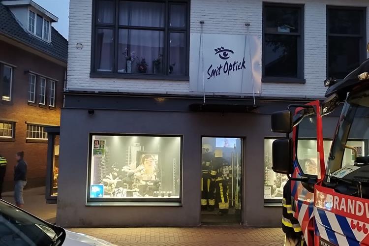 Brandalarm bij opticien in Drachten 